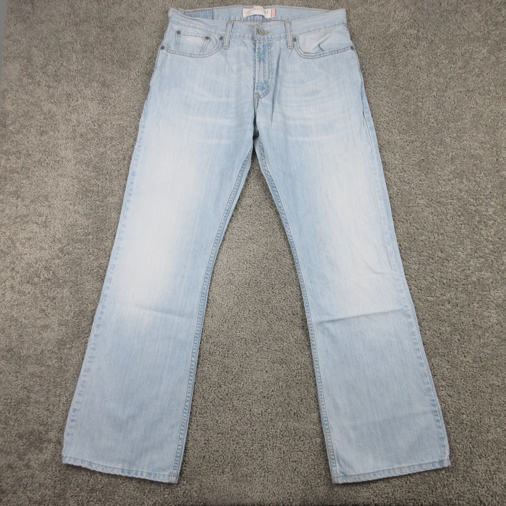 Vintage Levis Jeans Mens 33x32 Blue 527 Slim Bootcut Western Cowboy Denim Pants